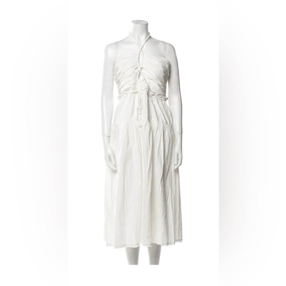 Ulla Johnson Halter Neck Midi Length Dress, L Sz 10